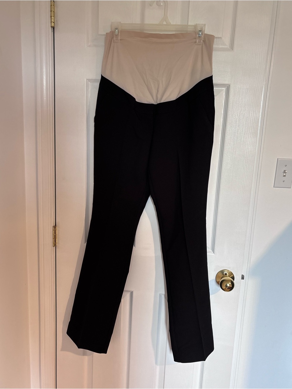 Stork and babe black maternity dress pants - medium